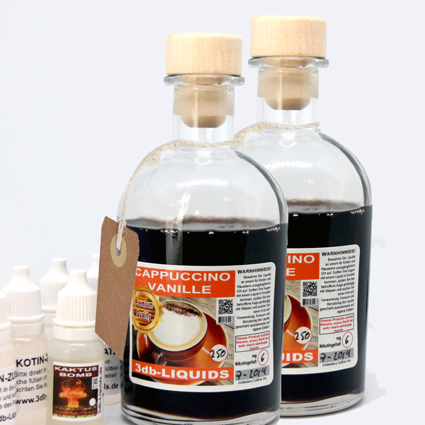500ml in 2 x 250ml Glasflaschen - CAPPUCCINO VANILLE  ***Premium Quality*** *