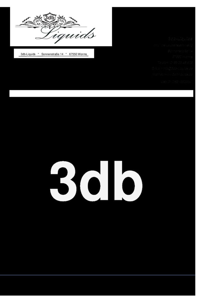 3db Liquids Manufaktur