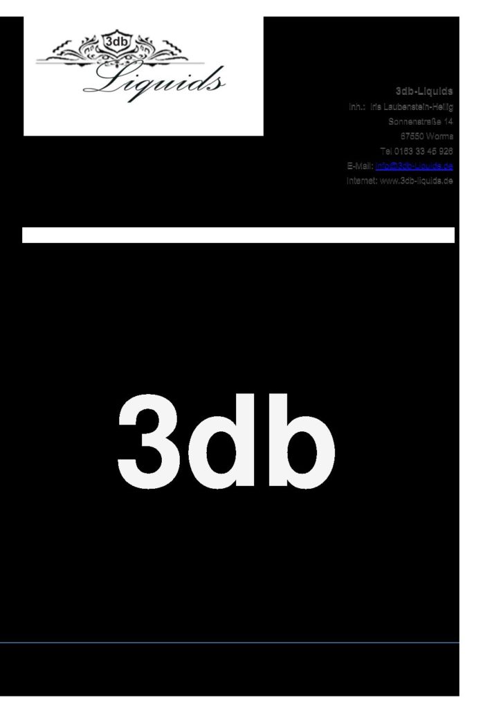 3db Liquids Manufaktur
