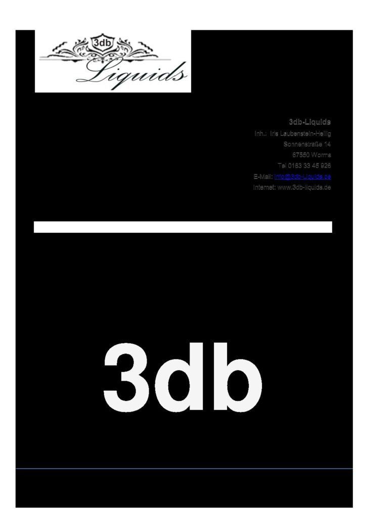 3db Liquids Manufaktur